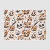 ハロウィンウエスタンカウボーイ女性のカーボーイパンプキンス 薄葉紙 (正面)