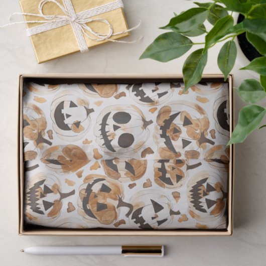 ハロウィンウエスタンカウボーイ女性のカーボーイパンプキンス 薄葉紙 (ギフト)