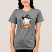 ハロウィンウエスタンカウボーイ幽霊 トライブレンドＴシャツ (正面)