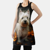 ハロウィンウエストハイランドホワイトテリアパンプキンズ エプロン (インサイチュ)