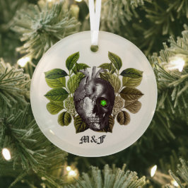 ハロウィンウッドランド ガラスオーナメント