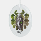 ハロウィンウッドランド ガラスオーナメント (正面左)