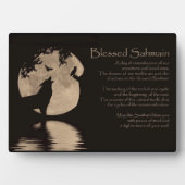 ハロウィンウルフクロウレイヴンデコール フォトプラーク (正面)