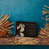 ハロウィンウルフクロウレイヴンデコール フォトプラーク (側面)