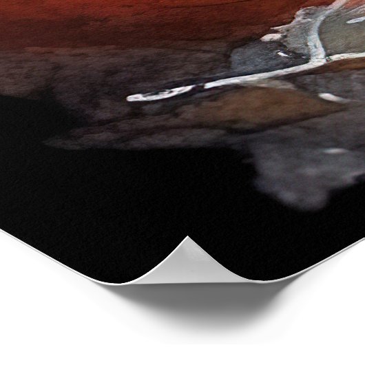 ハロウィンエイレデールとカボチャ怖い ポスター (角)