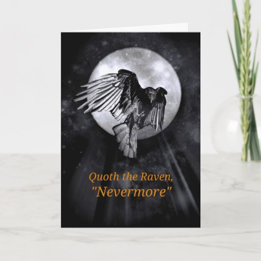 ハロウィンエドガー・アラン・ポーの大烏 カード (正面)