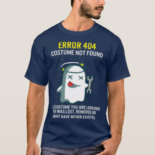 ハロウィンエラー404コスチュームが見つかりませんコーディング Tシャツ