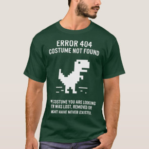 ハロウィンエラー404コスチュームが見つかりませんコーディング Tシャツ