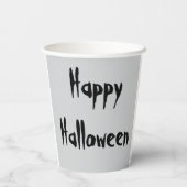 ハロウィンエリーカボチャ顔 紙コップ (裏面)