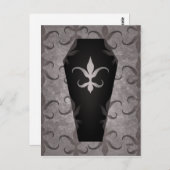 ハロウィンエレガントのゴシック様式の棺 ポストカード (正面/裏面)