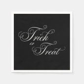 ハロウィンエレガントのトリックまたは治療パーティーのナプキン スタンダードカクテルナプキン (正面)