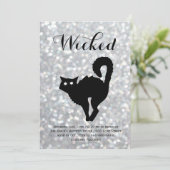 ハロウィンエレガントの衣装パーティー- Cat Sparkles 招待状 (スタンド正面)