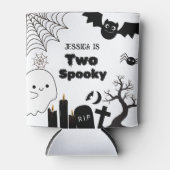 ハロウィンエレガントの2つの不気味な2番目の誕生日パーティー 缶クーラー (正面)