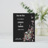 ハロウィンエレガントウェディングは日付ポストカードを保存 案内ポストカード (スタンド正面)