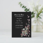 ハロウィンエレガントウェディングは日付ポストカードを保存 案内ポストカード (スタンド正面)