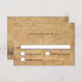 ハロウィンエレガントウェディングRSVPカード 出欠カード (正面/裏面)