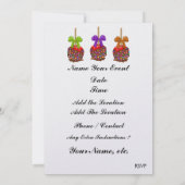 ハロウィンエレガントカップケーキ招待状- SRF 招待状 (裏面)