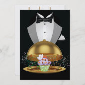 ハロウィンエレガントカップケーキ招待状- SRF 招待状 (正面/裏面)