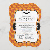 ハロウィンエレガントテーマバチェロレッテ招待状 招待状 (正面/裏面)