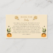 ハロウィンエレガントテーマベビーシャワーベビー本 エンクロージャーカード (正面)