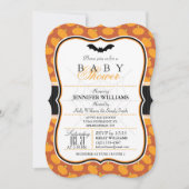 ハロウィンエレガントテーマベビーシャワー招待状 招待状 (正面)