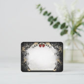 ハロウィンエレガントブラックバラ空白の座席表 エンクロージャーカード (スタンド正面)