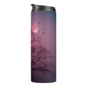 ハロウィンエレガント不気味テーマツリームーンアートワーク タンブラー (回転右)