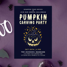 ハロウィンエレガント不気味ナイトパンプキンカービング