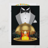 ハロウィンエレガント招待状- SRF 招待状 (正面/裏面)