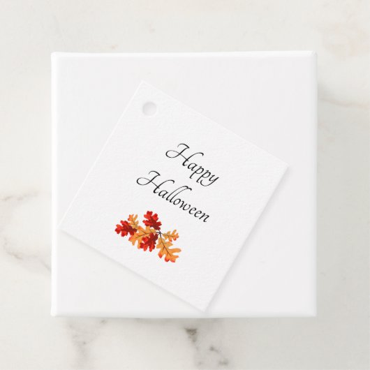 ハロウィンエレガント紅葉メッセージカード フェイバータグ (インサイチュ)