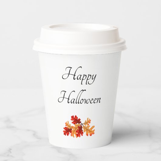 ハロウィンエレガント紅葉 紙コップ (正面)