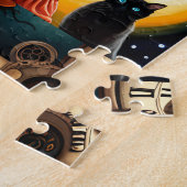 ハロウィンエンジェルと黒猫 ジグソーパズル (側面)