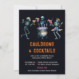 ハロウィンオフィスパーティービジネスミキサーカクテル 招待状