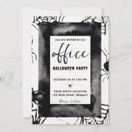 ハロウィンオフィスパーティー企業のクモ 招待状