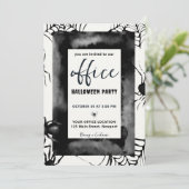 ハロウィンオフィスパーティー企業のクモ 招待状 (スタンド正面)