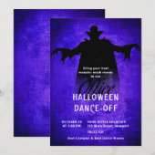 ハロウィンオフィスパーティー企業のドラキュラ 招待状 (正面/裏面)