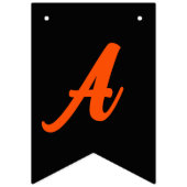 ハロウィンオレンジとブラックビジネス会社のロゴ バンティングフラッグ (第3の旗)