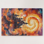 ハロウィンオレンジナイトキャッスル ジグソーパズル (横)