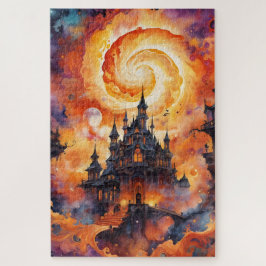 ハロウィンオレンジナイトキャッスル ジグソーパズル