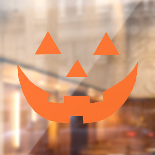 ハロウィンオレンジハロウィーンのカボチャのちょうちんおもしろい怖い ウィンドウサイン