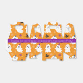 ハロウィンオレンジ小幽霊キッズパーティーありがとう フェイバーボックス (折り畳みなし)