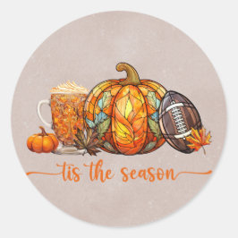 ハロウィンオレンジ秋シーズン ラウンドシール