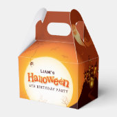 ハロウィンオレンジ誕生日パーティー フェイバーボックス (正面サイド)