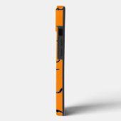 ハロウィンオレンジ&ブラックこうもりパタ飛んでいるーン Case-Mate iPhoneケース (裏面 / 左)