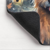 ハロウィンオーストラリアのテリアとカボチャ怖い マウスパッド (コーナー)