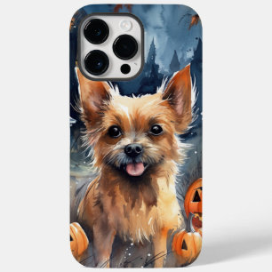 ハロウィンオーストラリアのテリアとカボチャ怖い Case-Mate iPhone 14 PRO MAXケース