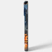 ハロウィンオーストラリアのテリアとカボチャ怖い Case-Mate iPhoneケース (裏面 / 左)