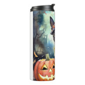 ハロウィンオーストラリアの牛とカボチャ怖い タンブラー (回転左)