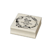 ハロウィンオータムカボチャリース差出人住所 ラバースタンプ (スタンプ)