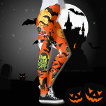 ハロウィンオールカワイイレギンス魔女幽霊こうもり レギンス<br><div class="desc">ハロウィーンすべてのかわいいレギンス魔女幽霊こうもり。ハロウィーンの全ての少し。</div>